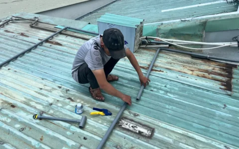 Hệ thống phun nước làm mát mái nhà hiệu quả