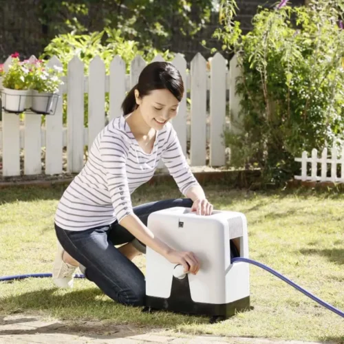 Bộ vòi tưới cây Takagi Boxy Twister RC330TNB Nhật Bản, 30 mét